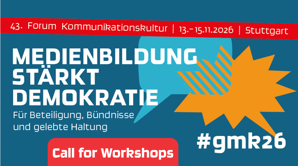 Forum Kommunikationskultur 2026 – Medienbildung stärkt Demokratie – Für Beteiligung, Bündnisse und gelebte Haltung